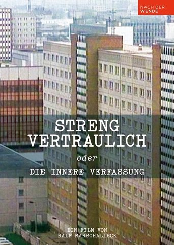 Streng vertraulich oder Die innere Verfassung Poster of Streng vertraulich oder Die innere Verfassung