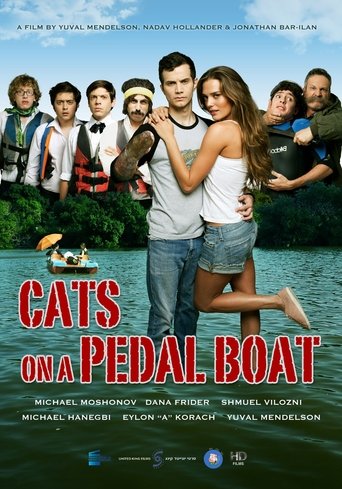 Cats on a Pedal Boat Poster of Cats on a Pedal Boat
