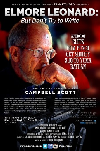 Elmore Leonard: "But Don't Try to Write" Poster of Elmore Leonard: "But Don't Try to Write"
