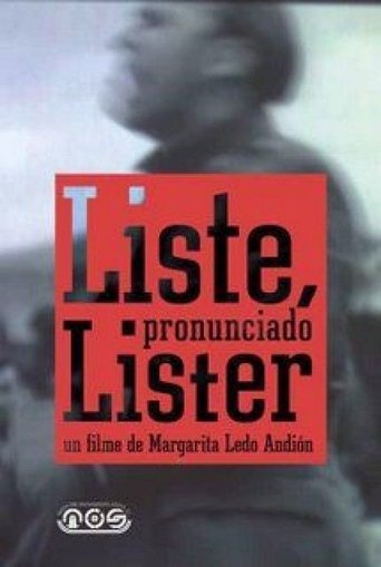 Liste, pronunciado Líster Poster of Liste, pronunciado Líster