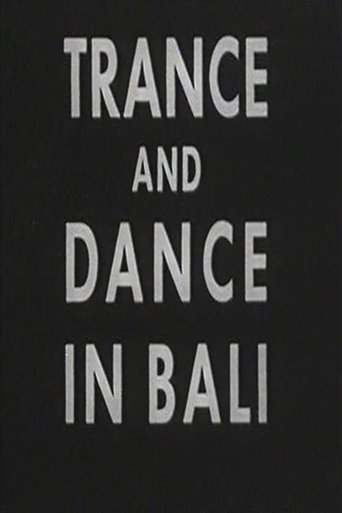 Trance and Dance in Bali Poster of Trance and Dance in Bali