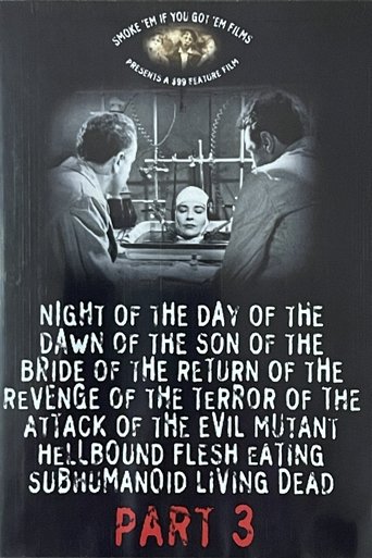 Night of the Day of the Dawn of the Son of the Bride of the Return of the Revenge of the Terror of the Attack of the Evil, Mutant, Hellbound, Flesh-Eating Subhumanoid Zombified Living Dead, Part 3 Poster of Night of the Day of the Dawn of the Son of the Bride of the Return of the Revenge of the Terror of the Attack of the Evil, Mutant, Hellbound, Flesh-Eating Subhumanoid Zombified Living Dead, Part 3
