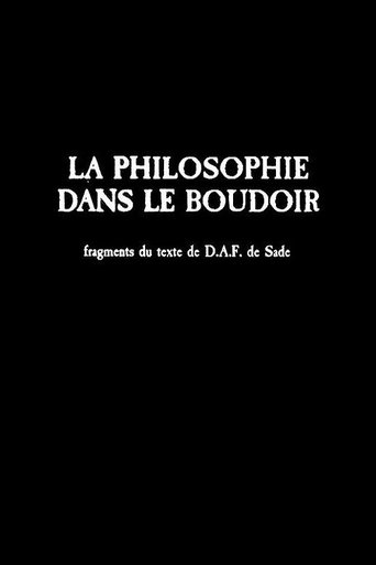 La philosophie dans le boudoir Poster of La philosophie dans le boudoir