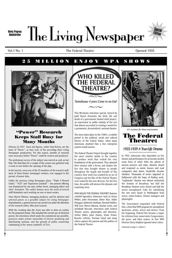 Who Killed the Federal Theatre? Poster of Who Killed the Federal Theatre?