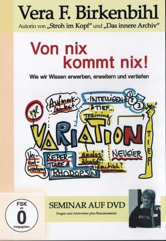 Vera F. Birkenbihl - Von Nix kommt Nix Poster of Vera F. Birkenbihl - Von Nix kommt Nix