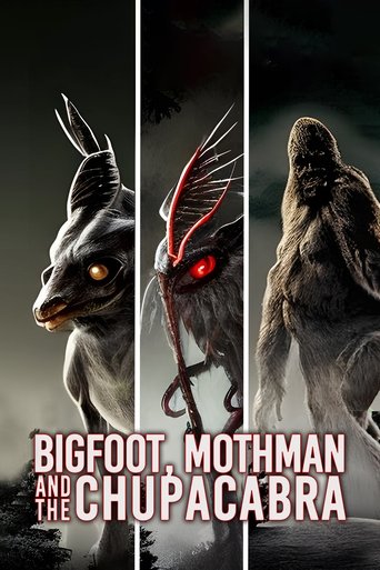 Bigfoot, Mothman and the Chupacabra Poster of Bigfoot, Mothman and the Chupacabra