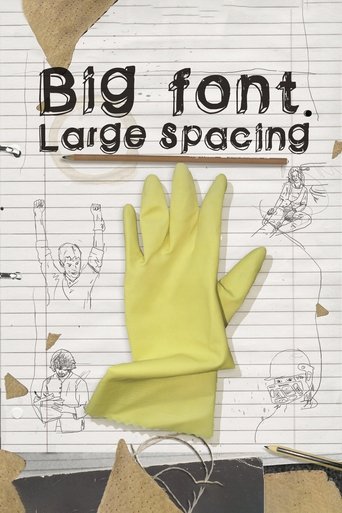 Big Font. Large Spacing Poster of Big Font. Large Spacing