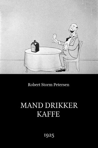 Man Drinking Coffee Poster of Man Drinking Coffee