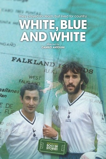 White, Blue and White Poster of White, Blue and White