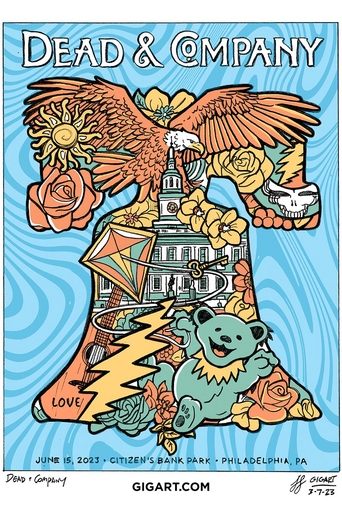 Dead & Company: 2023-06-15 Citizens Bank Park, Philadelphia, PA, USA Poster of Dead & Company: 2023-06-15 Citizens Bank Park, Philadelphia, PA, USA
