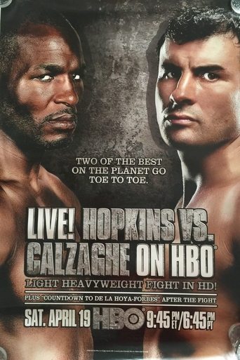 Bernard Hopkins vs. Joe Calzaghe Poster of Bernard Hopkins vs. Joe Calzaghe