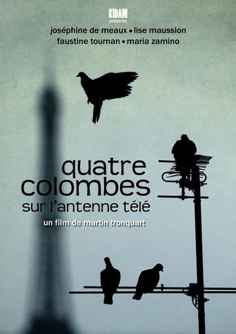 Quatre colombes sur l'antenne télé Poster of Quatre colombes sur l'antenne télé