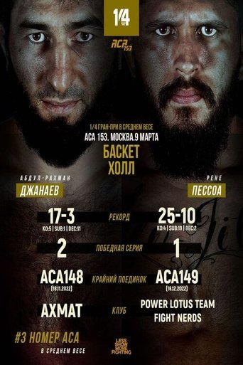 ACA 153: Dzhanaev vs. Pessoa Poster of ACA 153: Dzhanaev vs. Pessoa