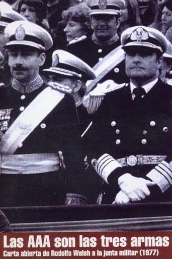 Las AAA son las tres armas: Carta abierta de Rodolfo Walsh a la junta militar Poster of Las AAA son las tres armas: Carta abierta de Rodolfo Walsh a la junta militar