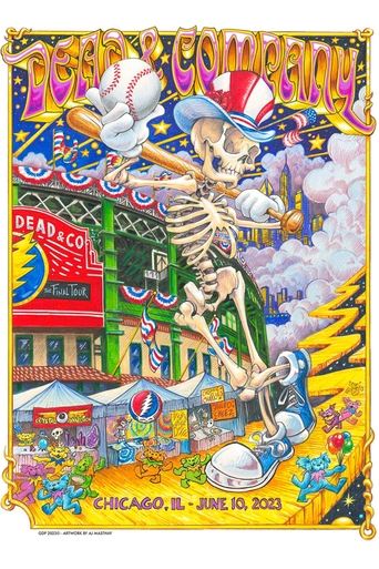 Dead & Company: 2023-06-10 Wrigley Field, Chicago, IL, USA Poster of Dead & Company: 2023-06-10 Wrigley Field, Chicago, IL, USA