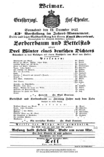 Lorbeerbaum und Bettelstab Poster of Lorbeerbaum und Bettelstab