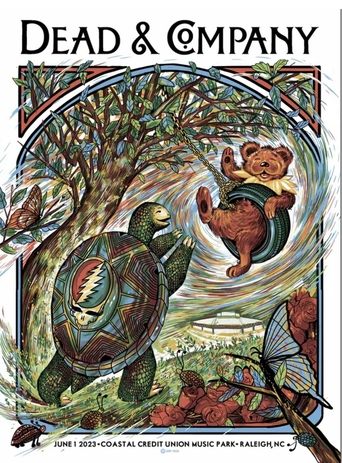 Dead & Company: 2023-06-01 Coastal Credit Union Music Park at Walnut Creek, Raleigh, NC, USA Poster of Dead & Company: 2023-06-01 Coastal Credit Union Music Park at Walnut Creek, Raleigh, NC, USA