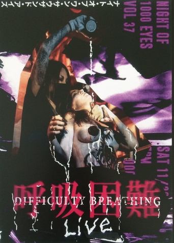 Difficulty Breathing LIVE at Night of 1000 Eyes Poster of Difficulty Breathing LIVE at Night of 1000 Eyes