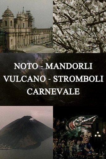 Noto, Almond Trees, Volcano, Stromboli, Carnival Poster of Noto, Almond Trees, Volcano, Stromboli, Carnival