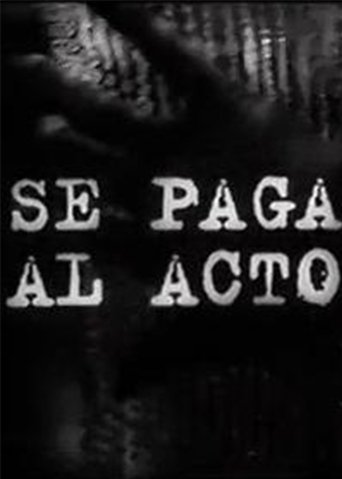 Se paga al acto Poster of Se paga al acto