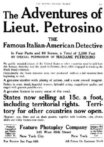 The Adventures of Lieutenant Petrosino Poster of The Adventures of Lieutenant Petrosino