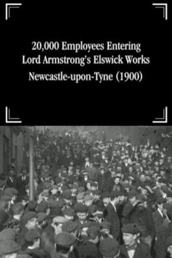 20,000 Employees Entering Lord Armstrong's Elswick Works, Newcastle-upon-Tyne Poster of 20,000 Employees Entering Lord Armstrong's Elswick Works, Newcastle-upon-Tyne