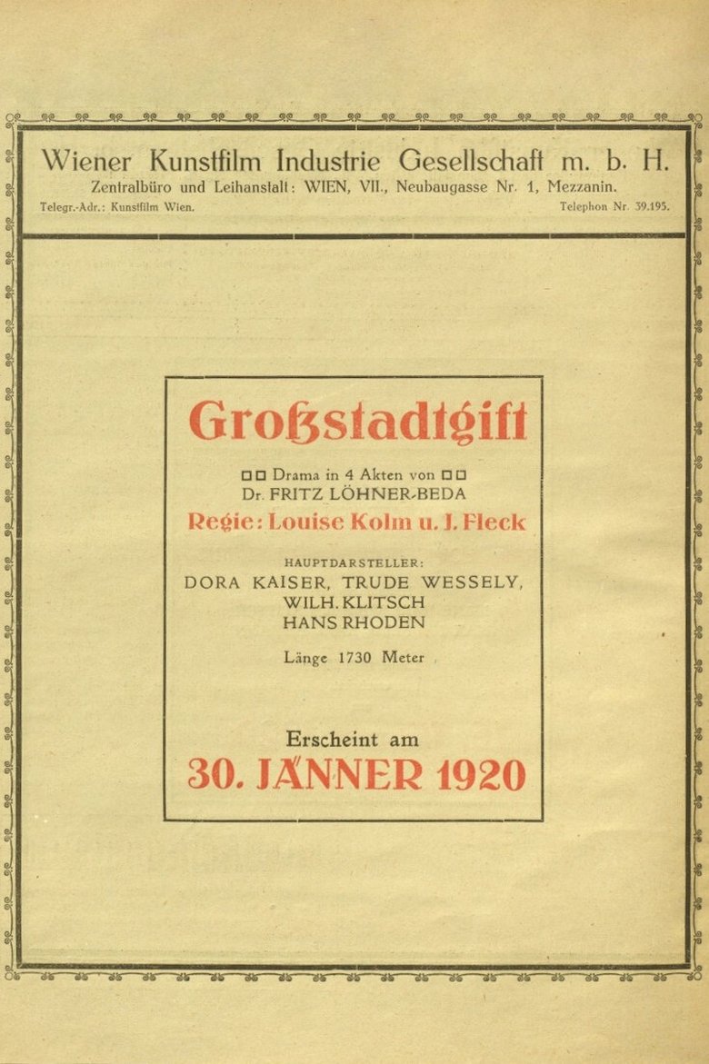 Großstadtgift Poster of Großstadtgift