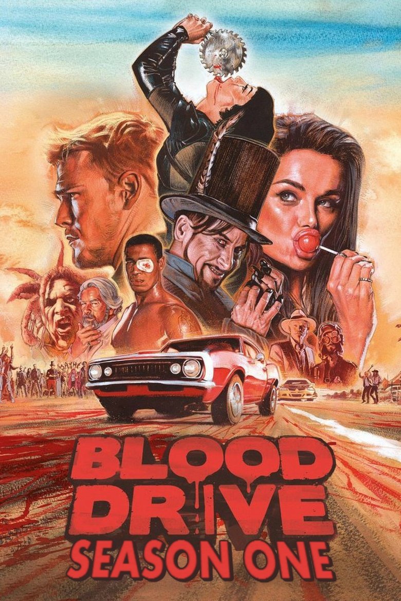 Cast and Crew in Blood Drive - Finish Line (Season 1 - Episode 13) - Finish Line Poster of Cast and Crew in Blood Drive - Finish Line (Season 1 - Episode 13) - Finish Line