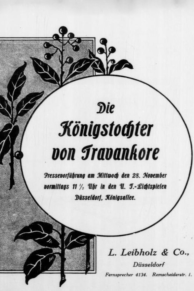 Die Königstochter von Travankore Poster of Die Königstochter von Travankore