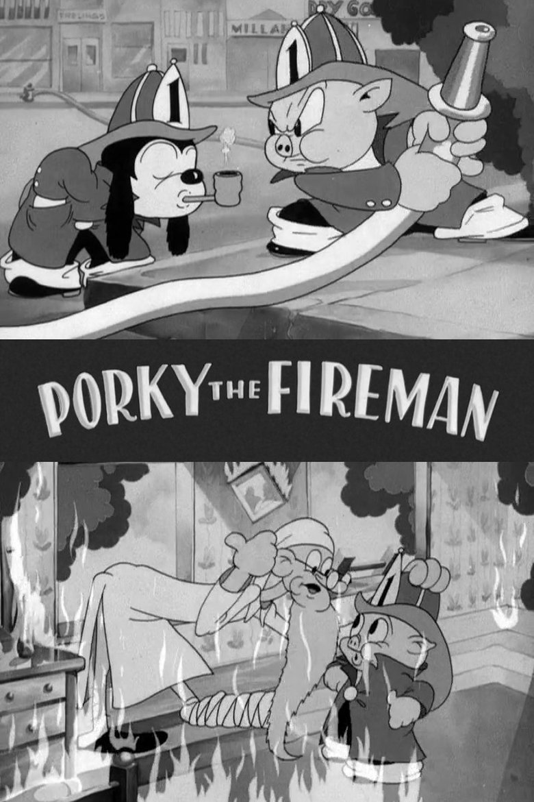 Porky the Fireman Poster of Porky the Fireman