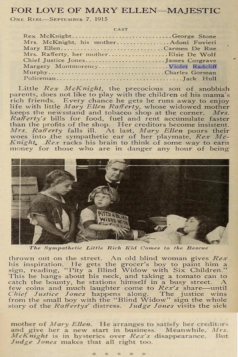 For Love of Mary Ellen Poster of For Love of Mary Ellen