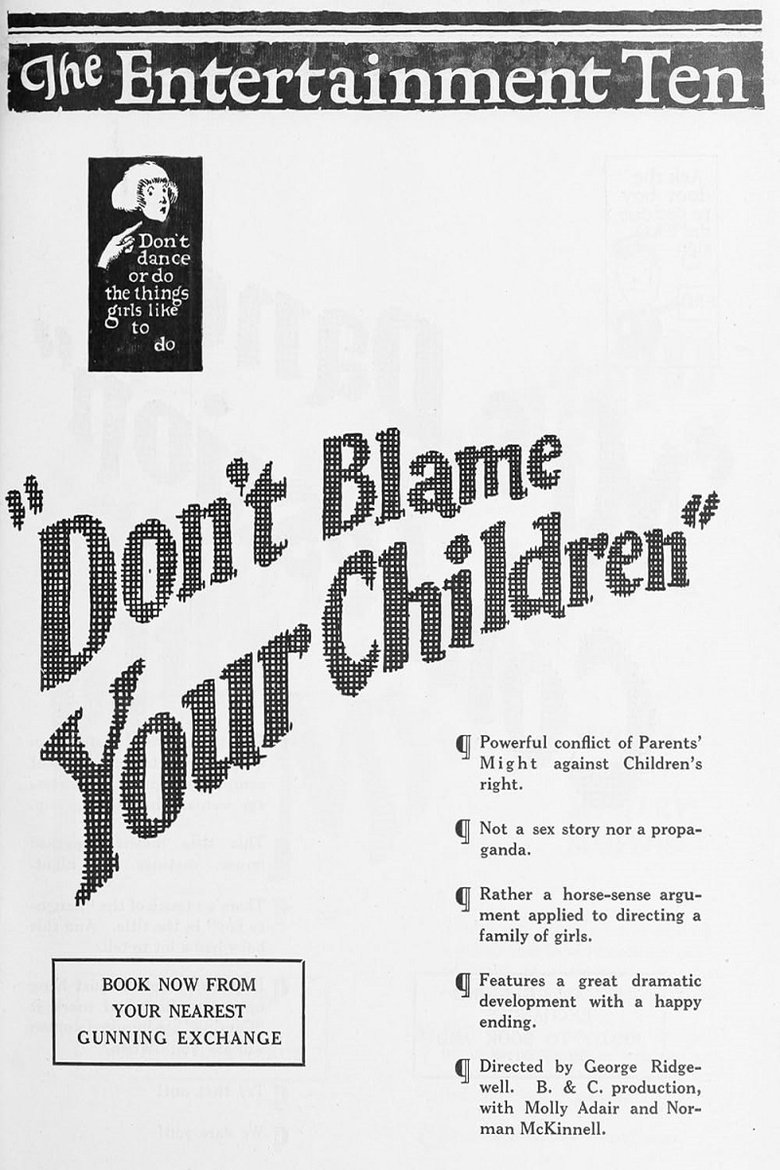 Don't Blame Your Children Poster of Don't Blame Your Children