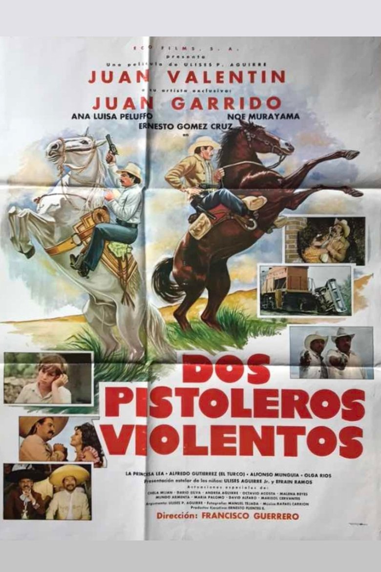 Dos pistoleros violentos Poster of Dos pistoleros violentos