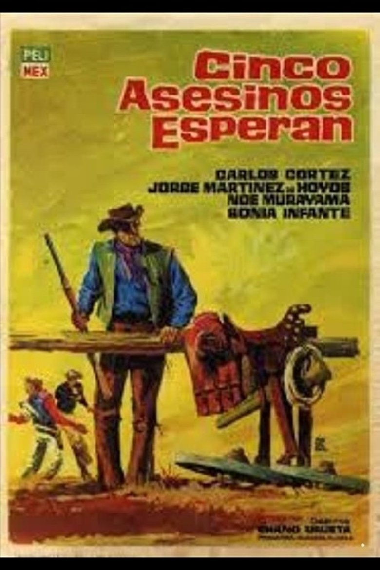 Cinco asesinos esperan Poster of Cinco asesinos esperan