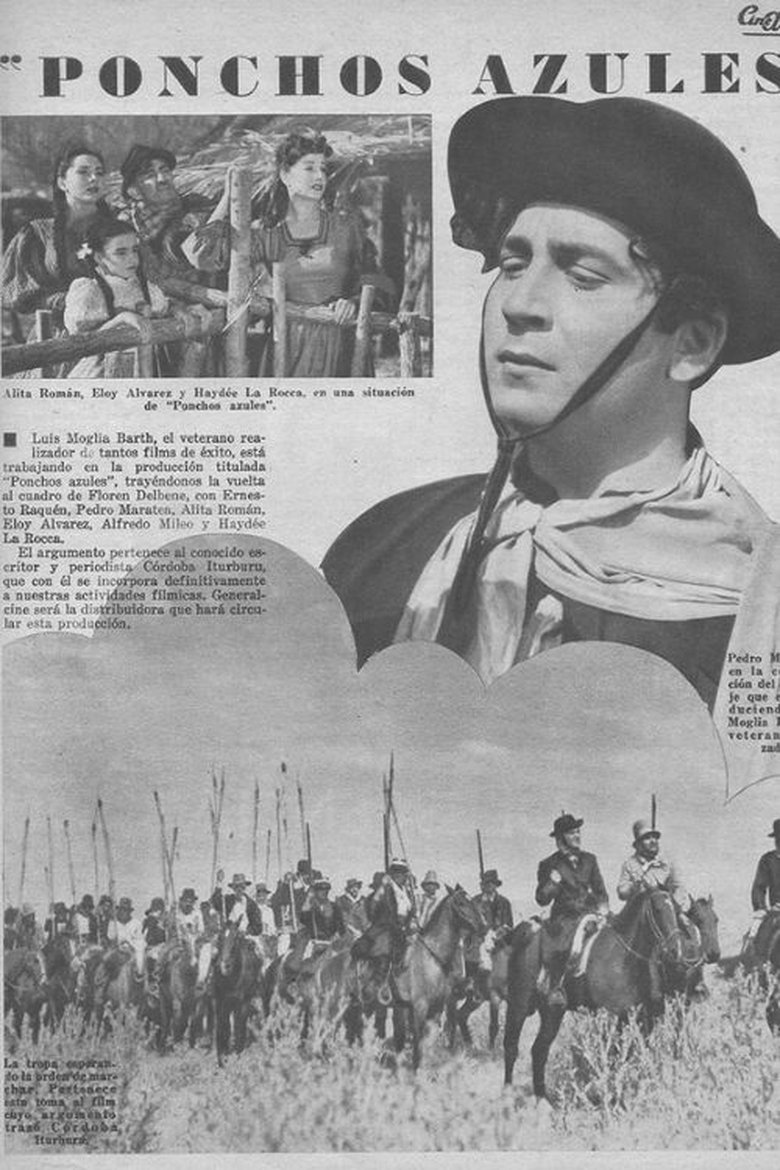 Ponchos azules Poster of Ponchos azules