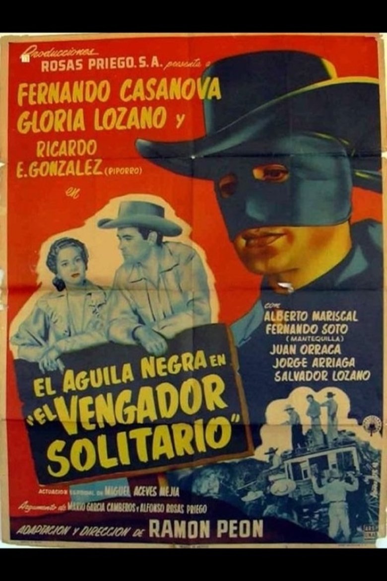El aguila negra en 'El vengador solitario' Poster of El aguila negra en 'El vengador solitario'