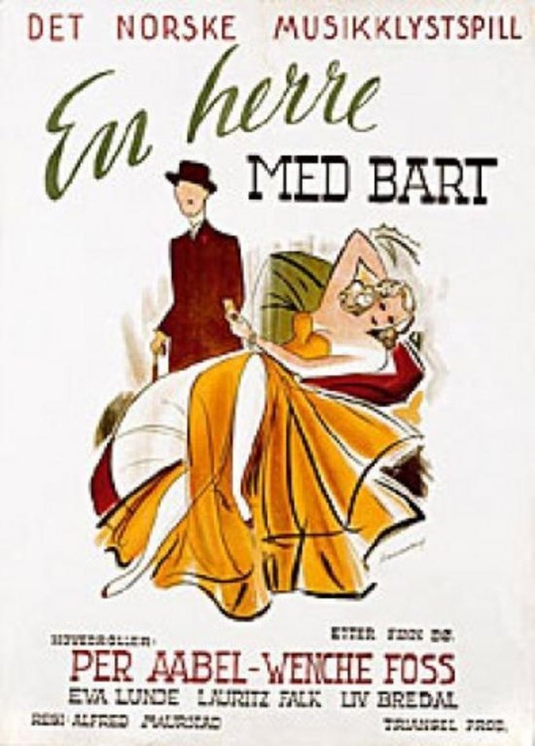 En herre med bart Poster of En herre med bart