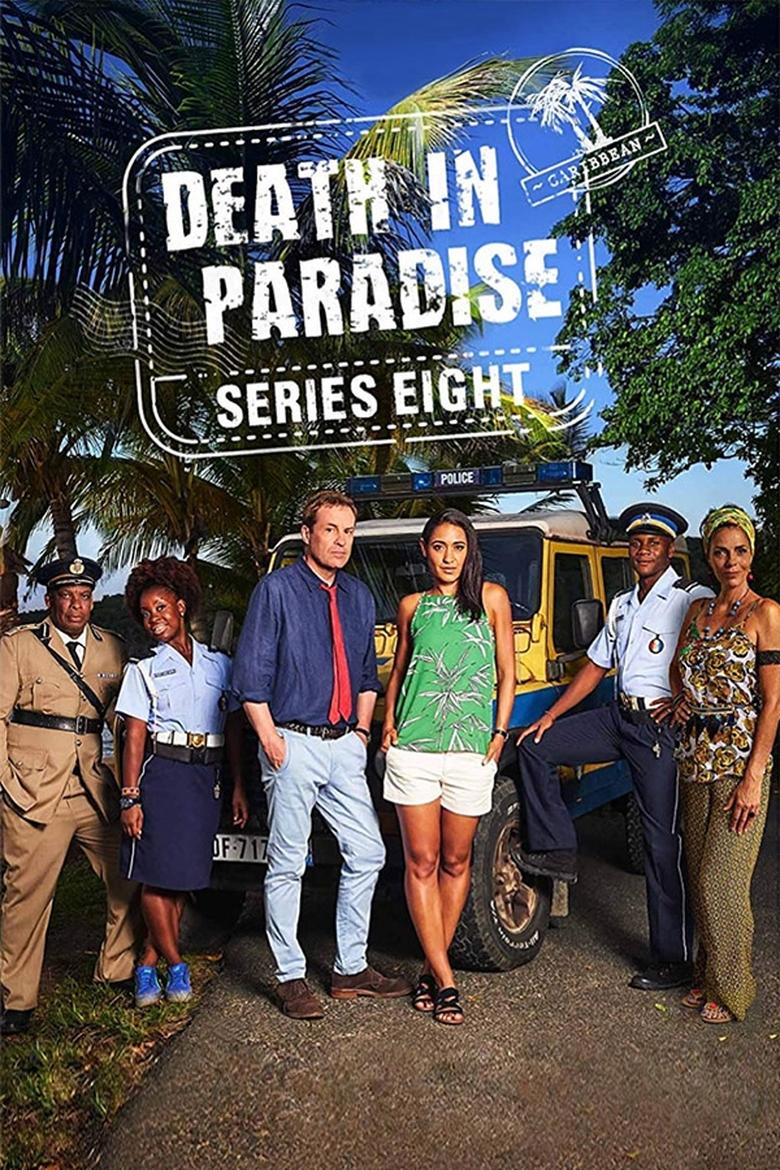 Cast and Crew in Death In Paradise - Murder on the Honore Express (Season 8 - Episode 1) - Murder on the Honore Express Poster of Cast and Crew in Death In Paradise - Murder on the Honore Express (Season 8 - Episode 1) - Murder on the Honore Express