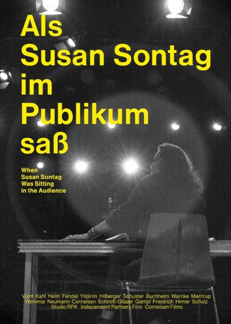 Als Susan Sontag im Publikum saß Poster of Als Susan Sontag im Publikum saß