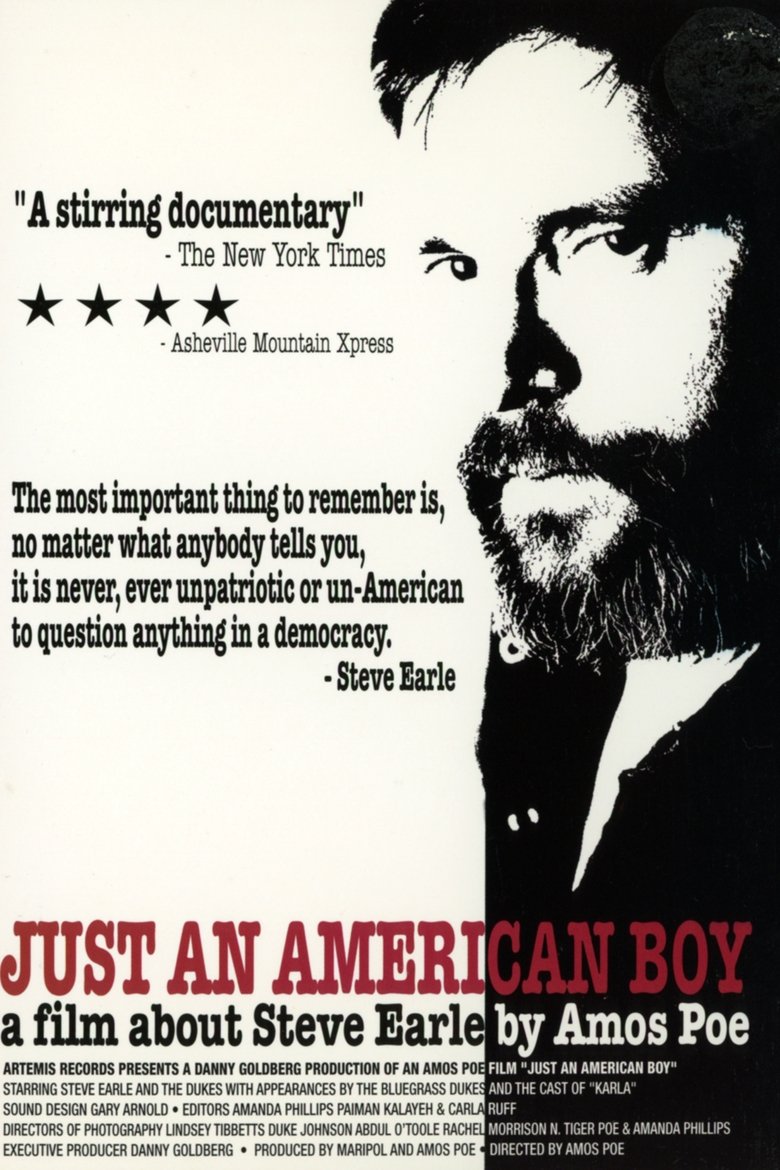 Just an American Boy: A Film About Steve Earle Poster of Just an American Boy: A Film About Steve Earle