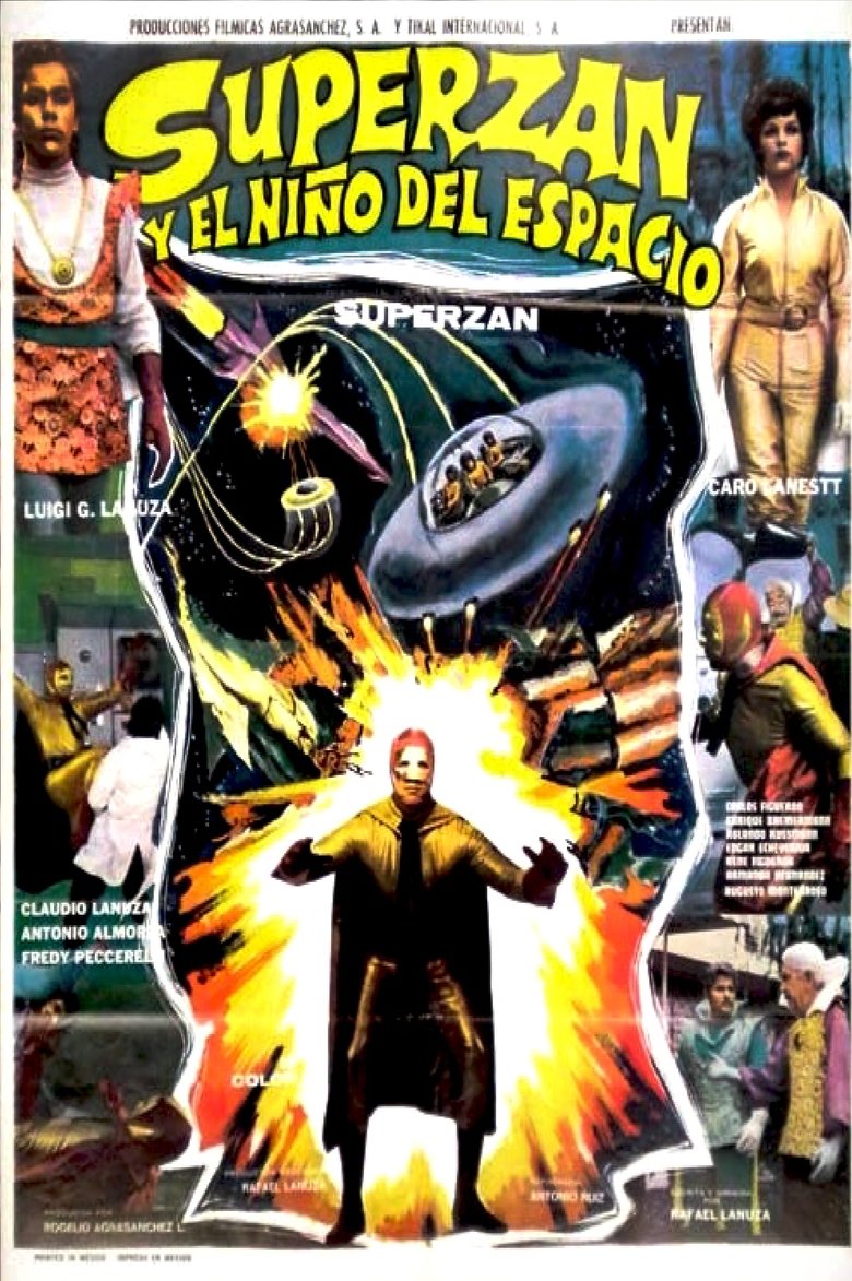 Superzan and the Space Boy Poster of Superzan and the Space Boy