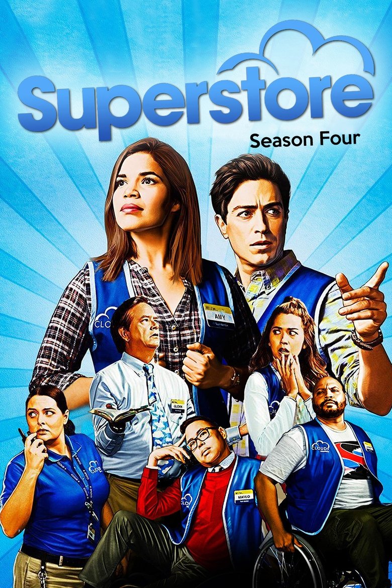 Cast and Crew in Superstore - Cloud Green (Season 4 - Episode 18) - Cloud Green Poster of Cast and Crew in Superstore - Cloud Green (Season 4 - Episode 18) - Cloud Green