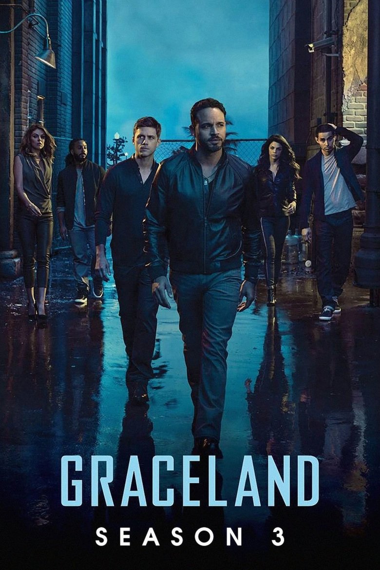 Cast and Crew in Graceland - No Old Tigers (Season 3 - Episode 13) - No Old Tigers Poster of Cast and Crew in Graceland - No Old Tigers (Season 3 - Episode 13) - No Old Tigers
