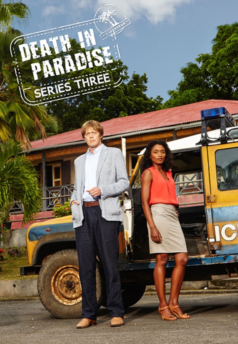 Cast and Crew in Death In Paradise - Rue Morgue (Season 3 - Episode 8) - Rue Morgue Poster of Cast and Crew in Death In Paradise - Rue Morgue (Season 3 - Episode 8) - Rue Morgue