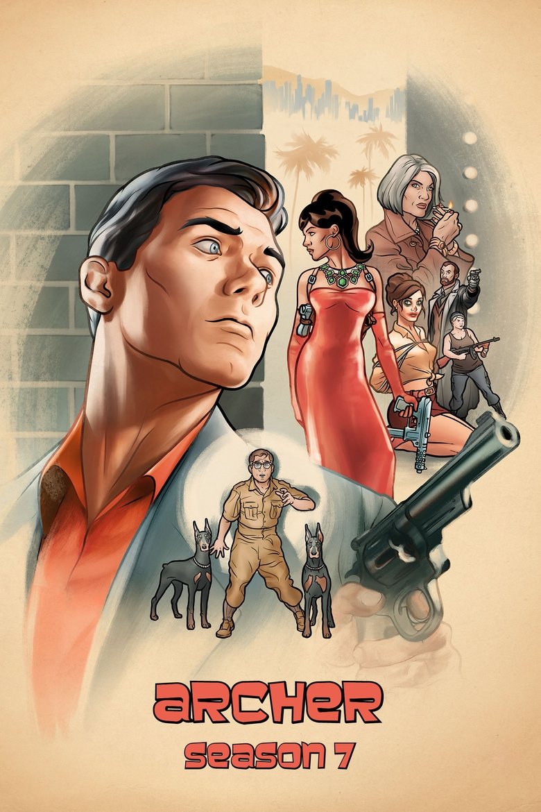 Cast and Crew in Archer - Deadly Velvet (2) (Season 7 - Episode 10) - Deadly Velvet (2) Poster of Cast and Crew in Archer - Deadly Velvet (2) (Season 7 - Episode 10) - Deadly Velvet (2)