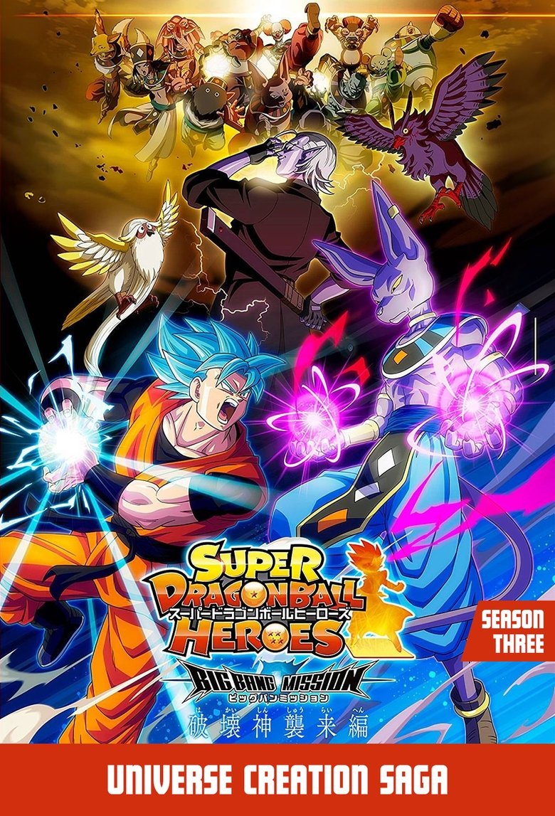 Cast and Crew in Super Dragon Ball Heroes - The Gods of Destruction Invade! The Beginning of a New Battle! (Season 3 - Episode 1) - The Gods of Destruction Invade! The Beginning of a New Battle! Poster of Cast and Crew in Super Dragon Ball Heroes - The Gods of Destruction Invade! The Beginning of a New Battle! (Season 3 - Episode 1) - The Gods of Destruction Invade! The Beginning of a New Battle!