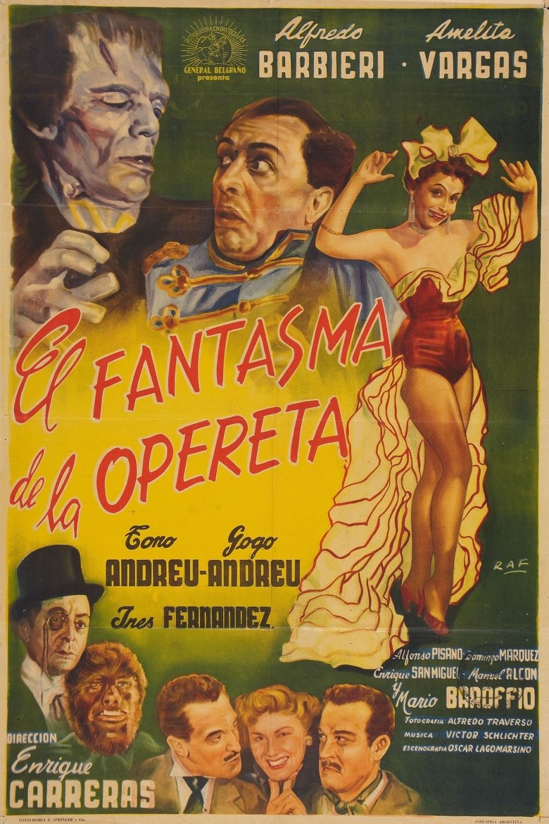 The Phantom of the Operetta Poster of The Phantom of the Operetta