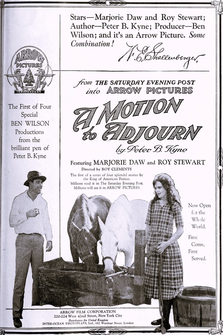 A Motion to Adjourn Poster of A Motion to Adjourn