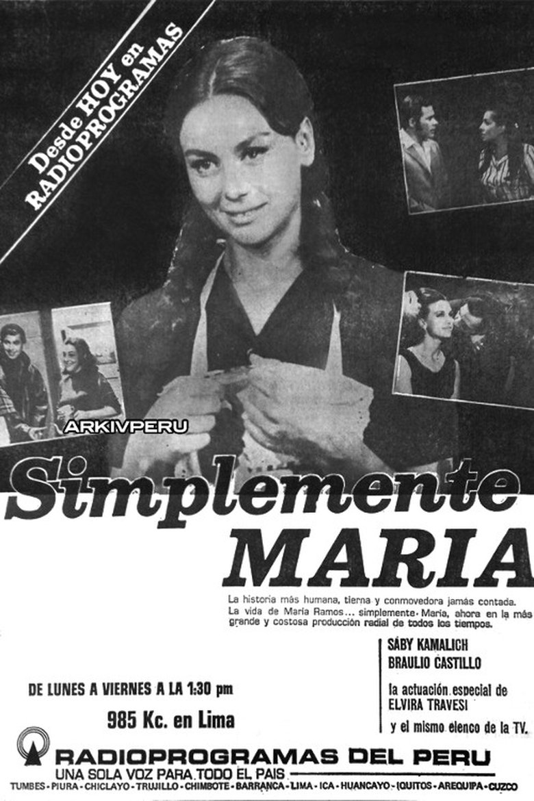 Simplemente María Poster of Simplemente María