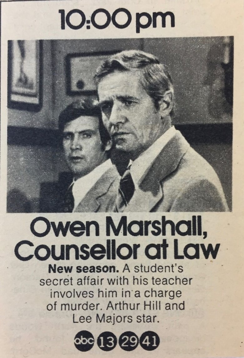 Owen Marshall: Counselor at Law Poster of Owen Marshall: Counselor at Law